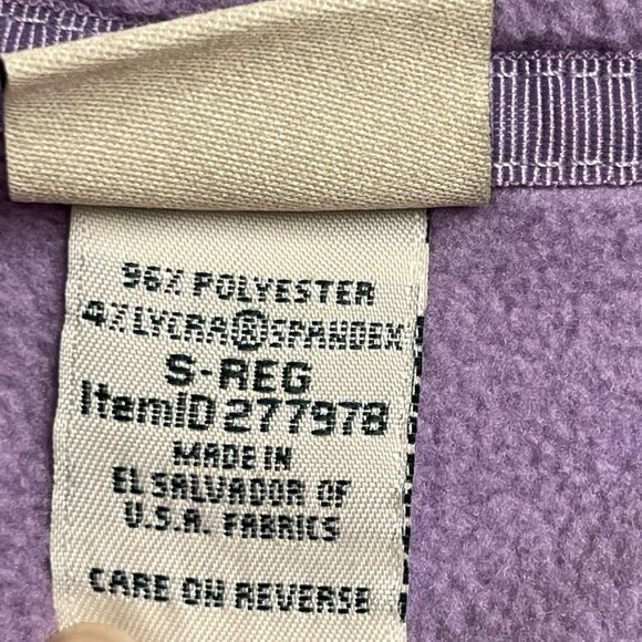LL Bean Fleece Pullover Womens Small Lavender V Neck Sweater Cozy Winter Casual - Picture 5 of 10